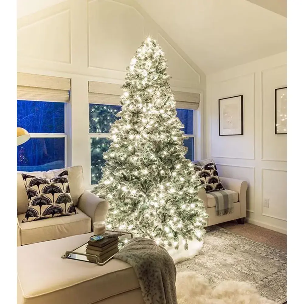 For Blog Only - Bright White Christmas Tree in Living Room
