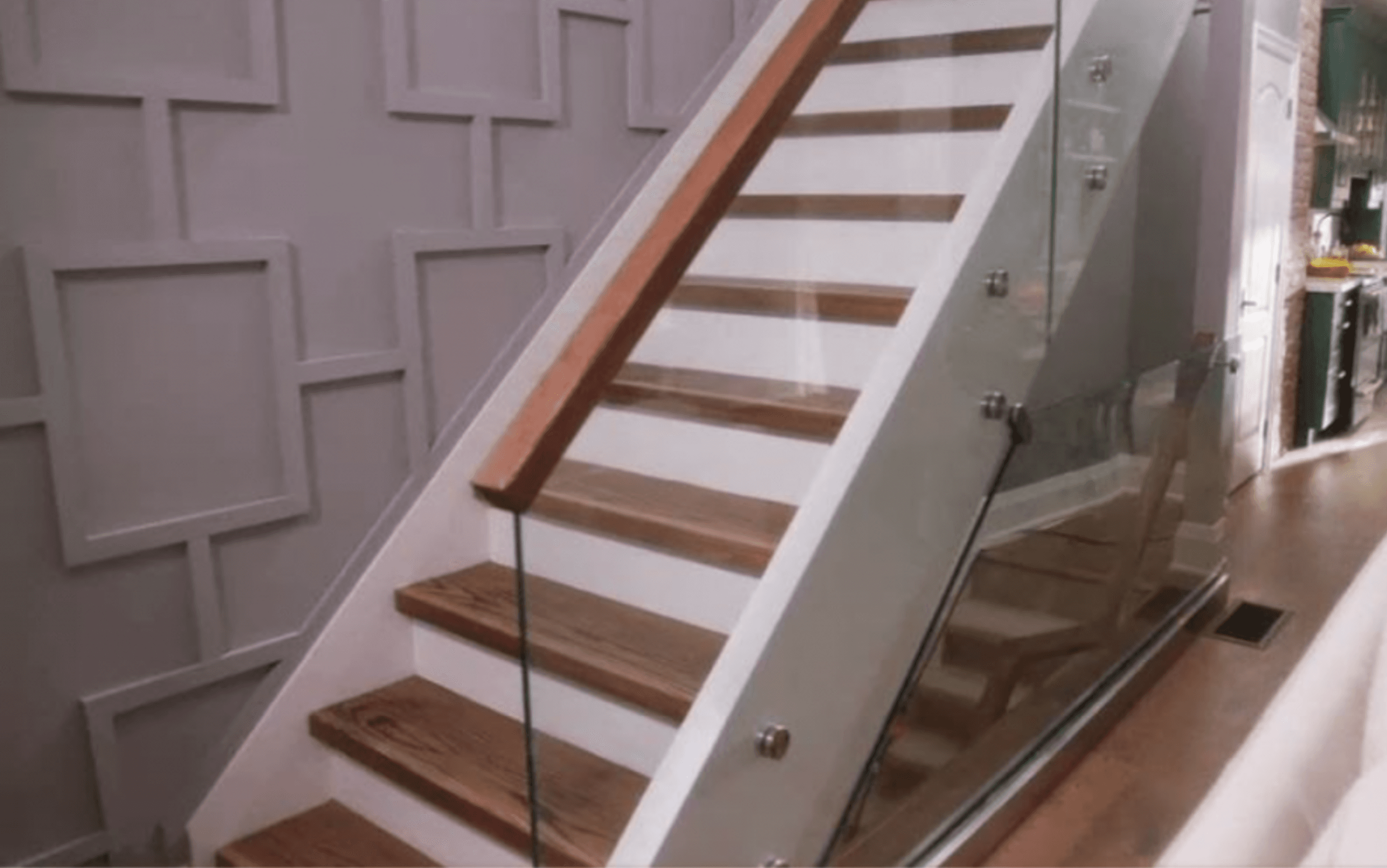 For Blog Only - HGTV Save My Reno - Panel Mould Staircase