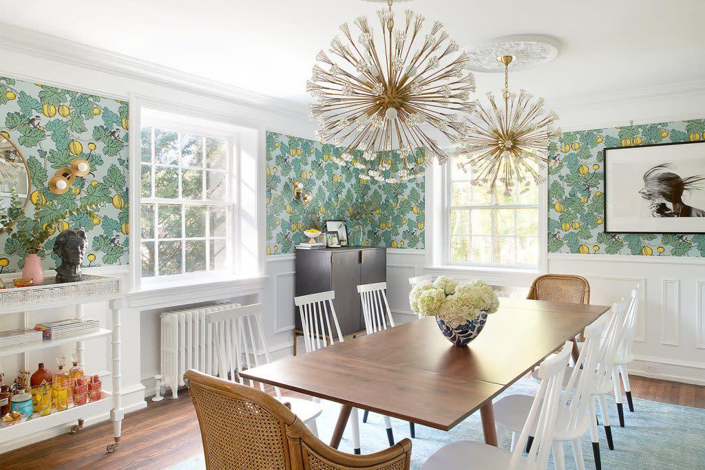 For Blog Only - Michelle Gage - Wallpaper Dining Room