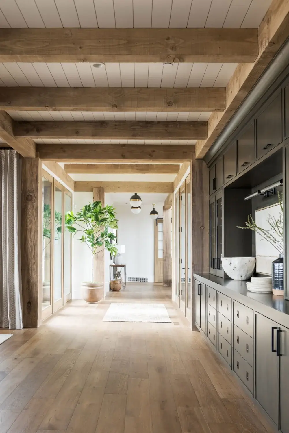 For Blog Only - Studio McGee - Kitchen with Thick Wooden Beams