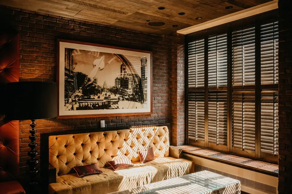 For Blog Only - K-Ann Kreations & Design - Exposed Brick Living Room
