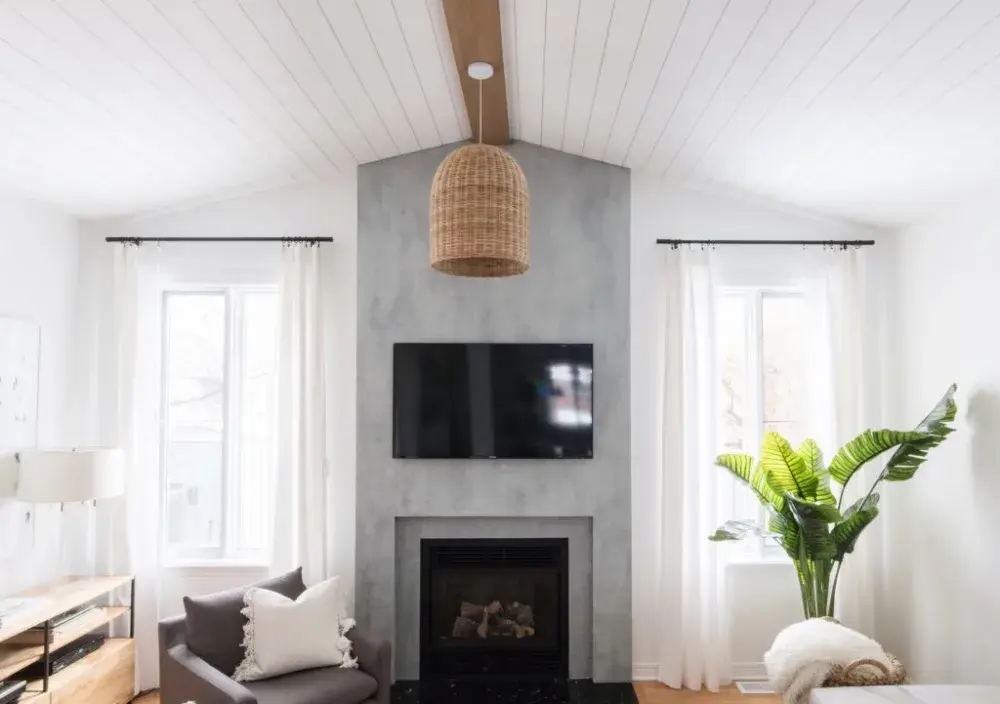 Upgrade a Vaulted Ceiling with White Shiplap