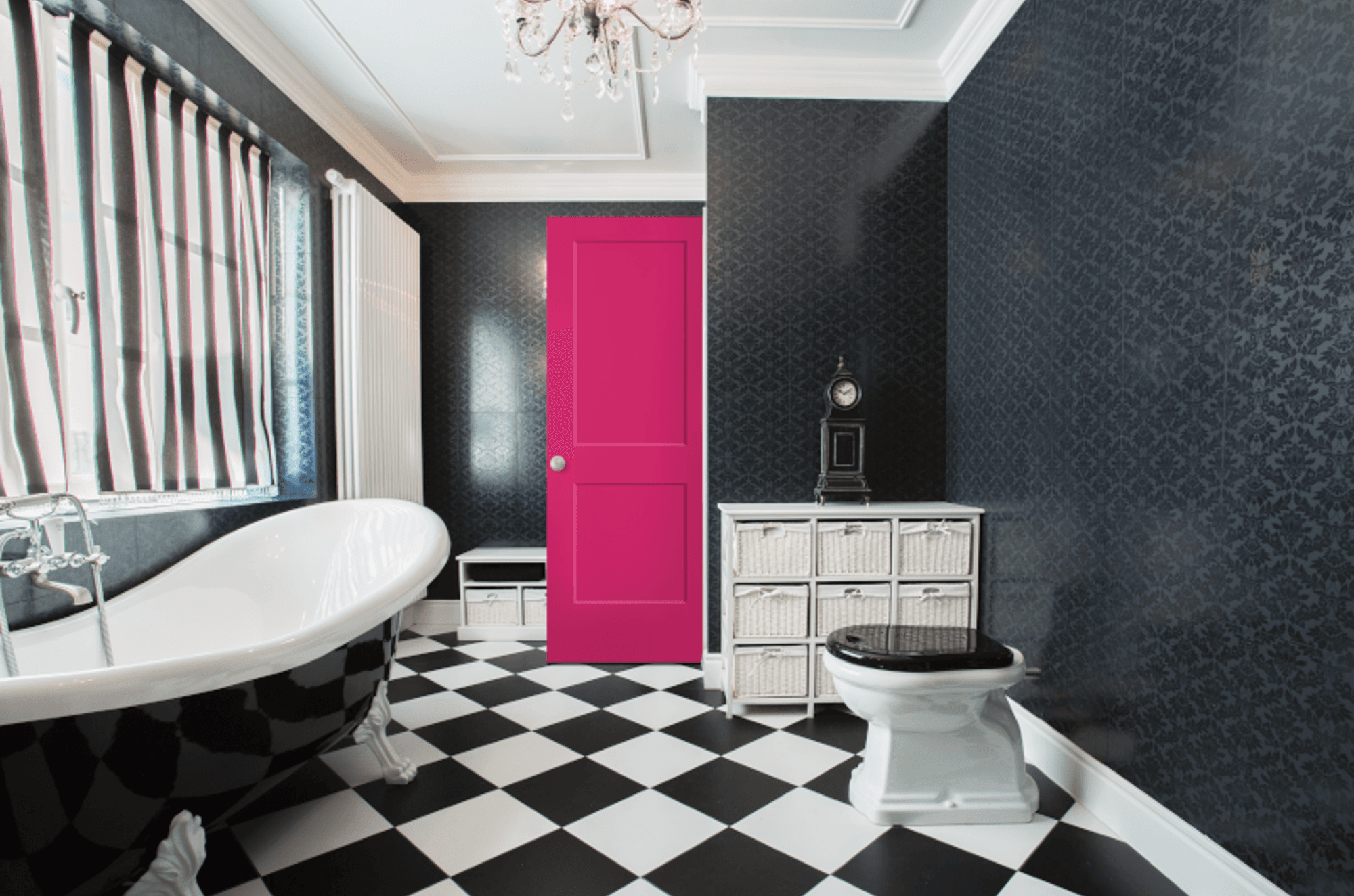Masonite - Logan - Hot Pink Bathroom