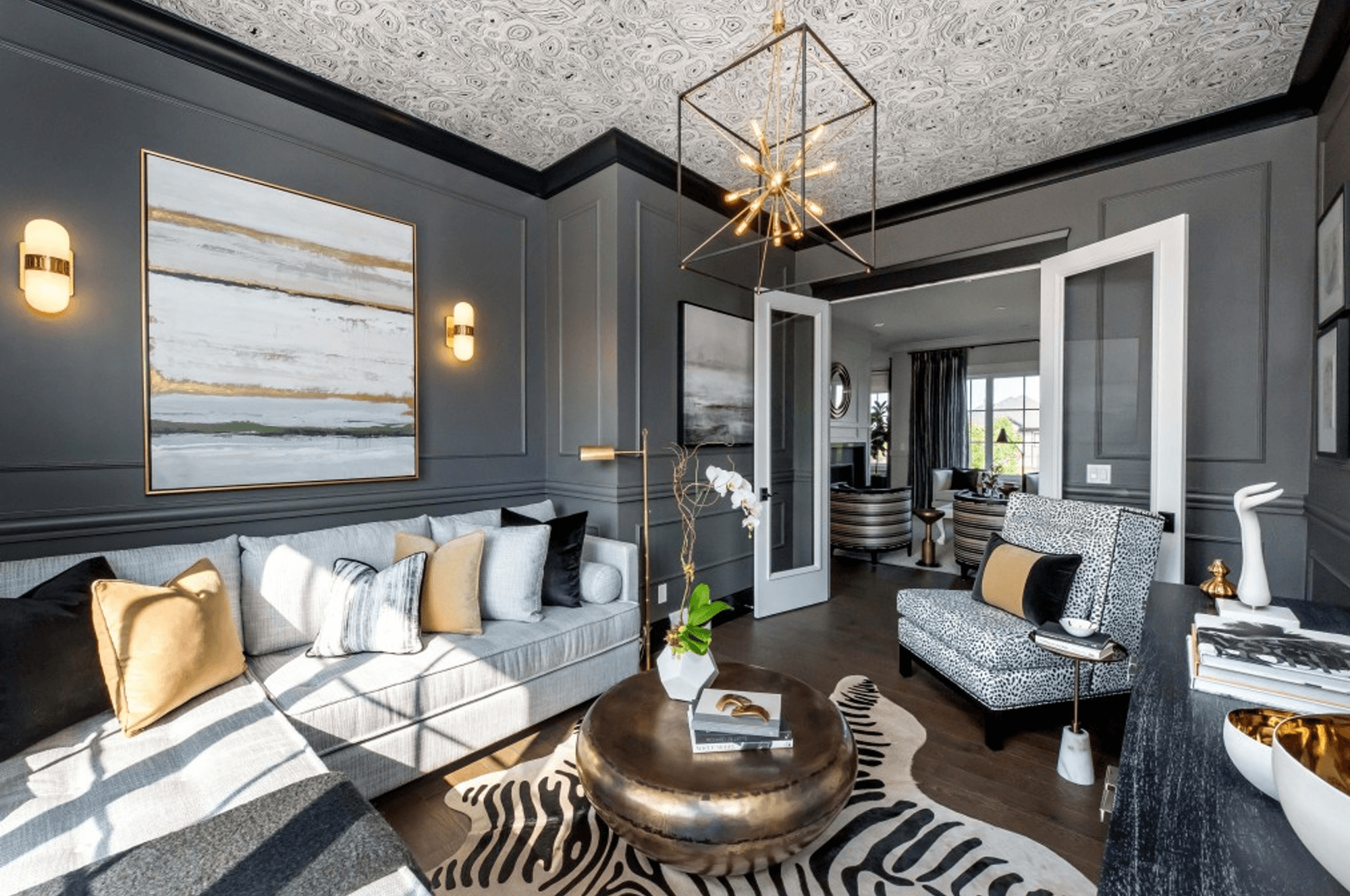 For Blog Only - Atmosphere Interior Design - Dark Gray Living Room