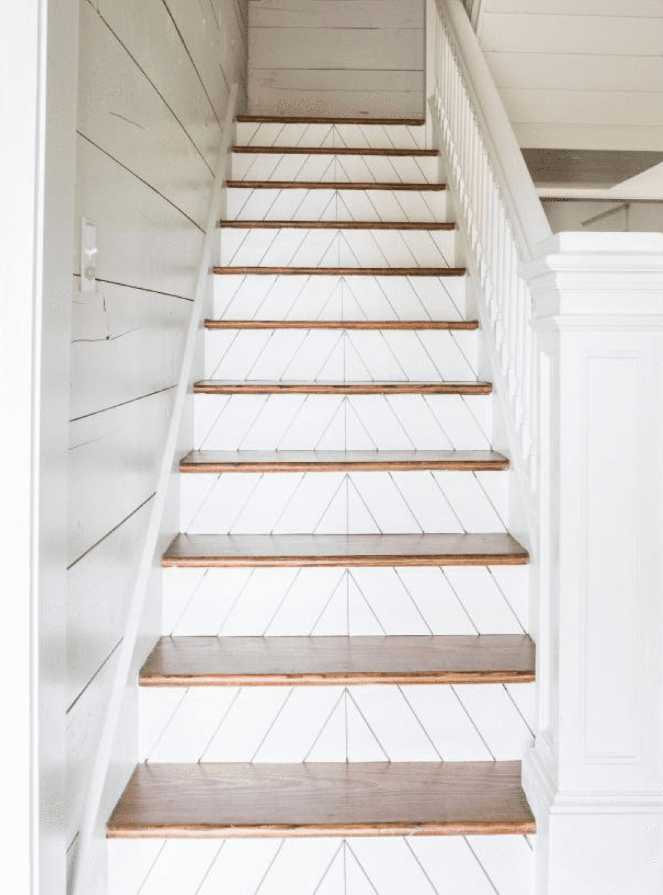 For Blog Only - Chip and Joanna Gaines, HGTV's Fixer Upper - Shiplap Staircase