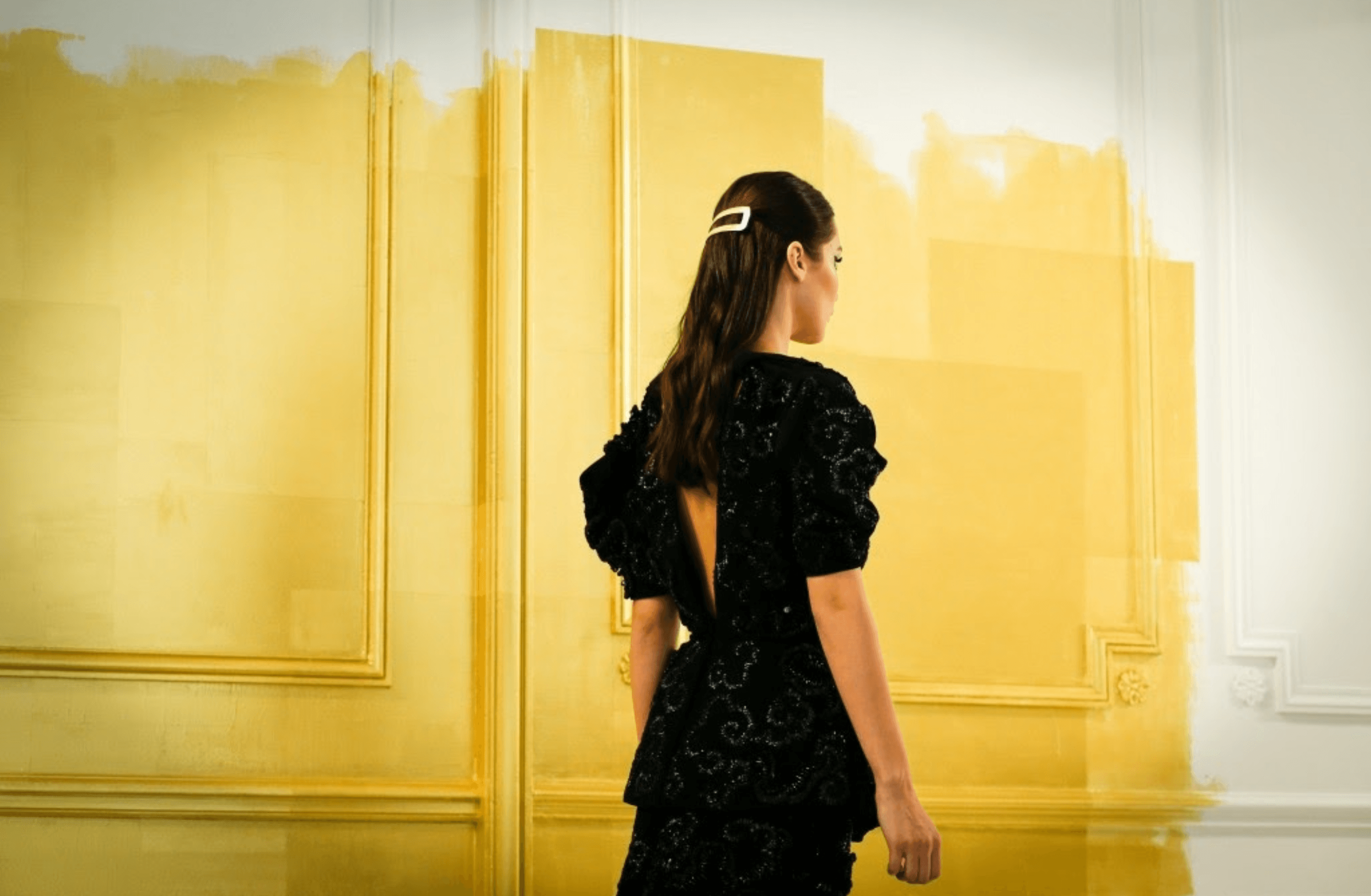 For Blog Only - Stock - Yellow Half Painted Wall