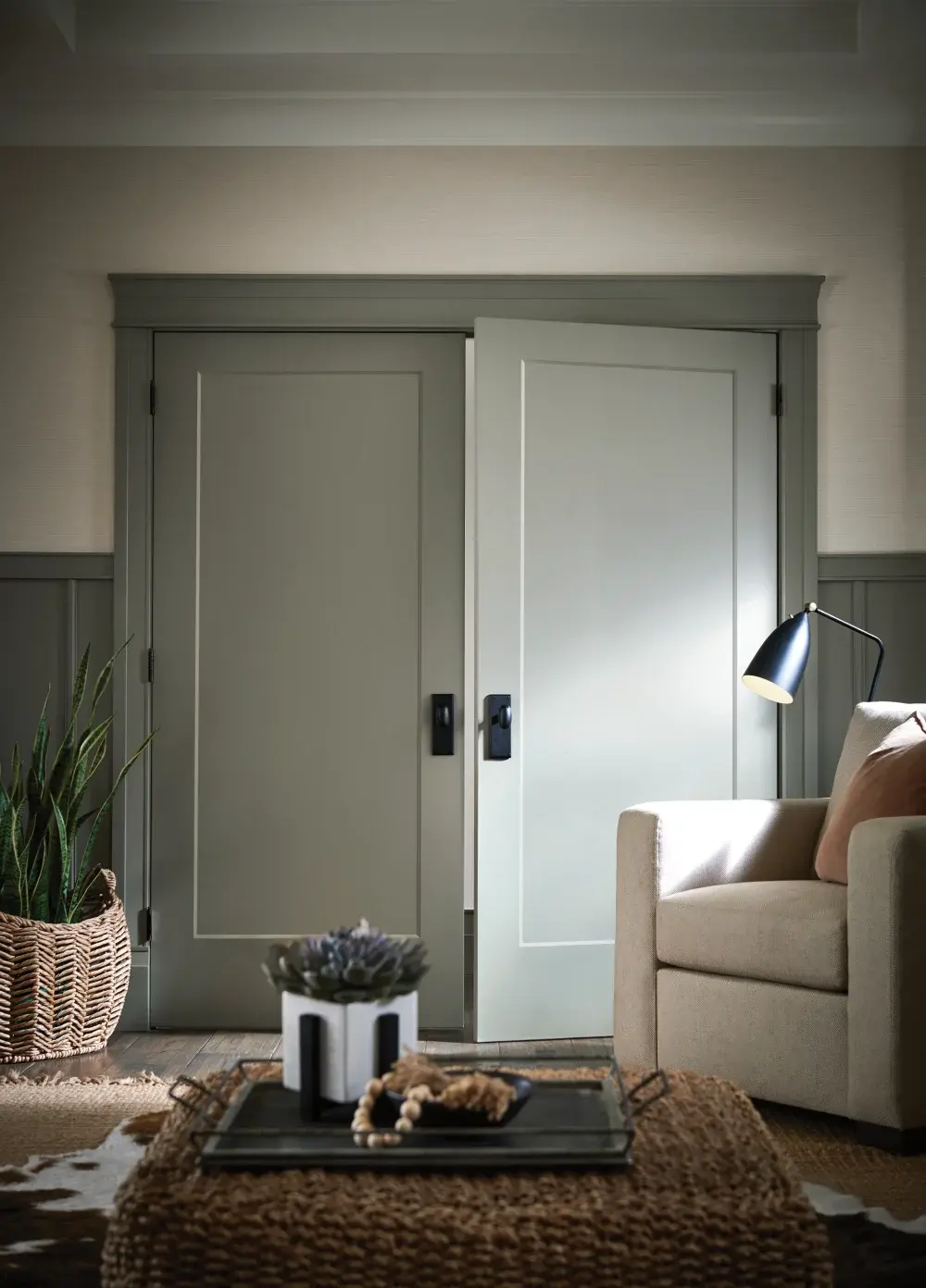 Option M - Contemporary Craftsman - Living Room - Door - 2021