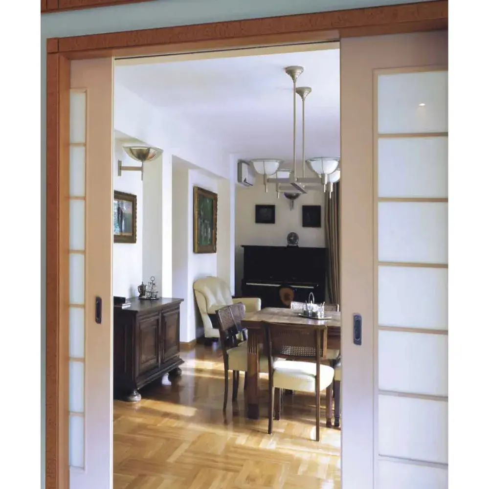 For Blog Only - Double Frosted Glass Pocket Doors