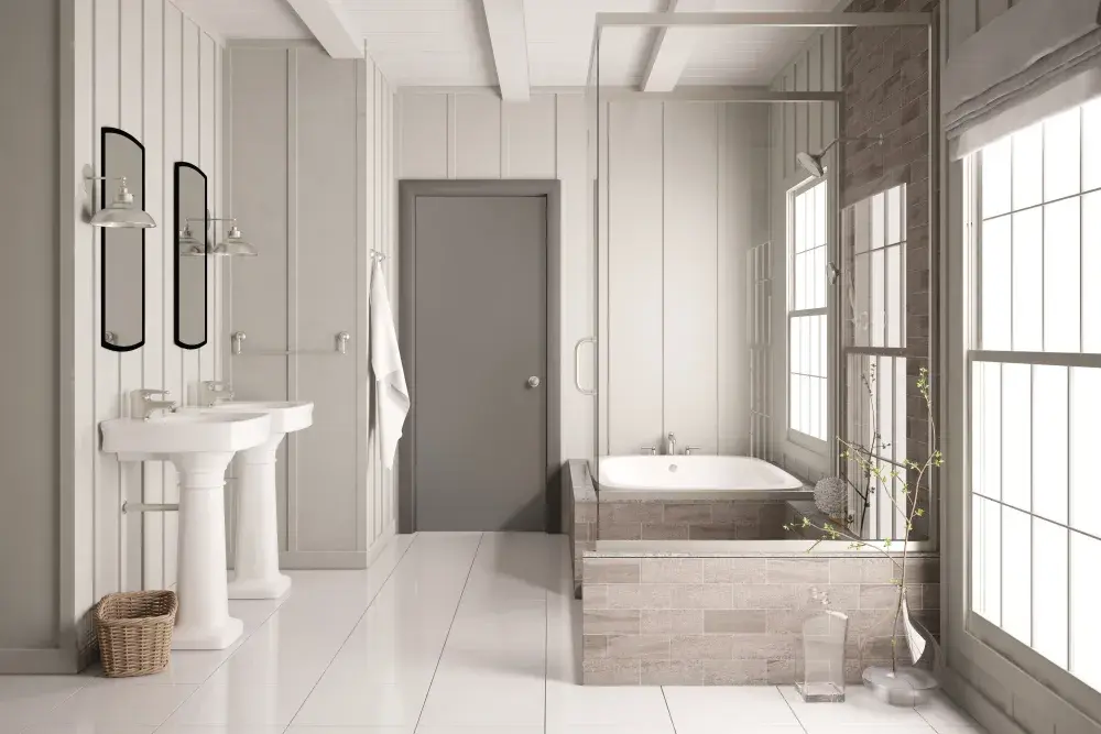 Masonite - Flush - Gray Bathroom