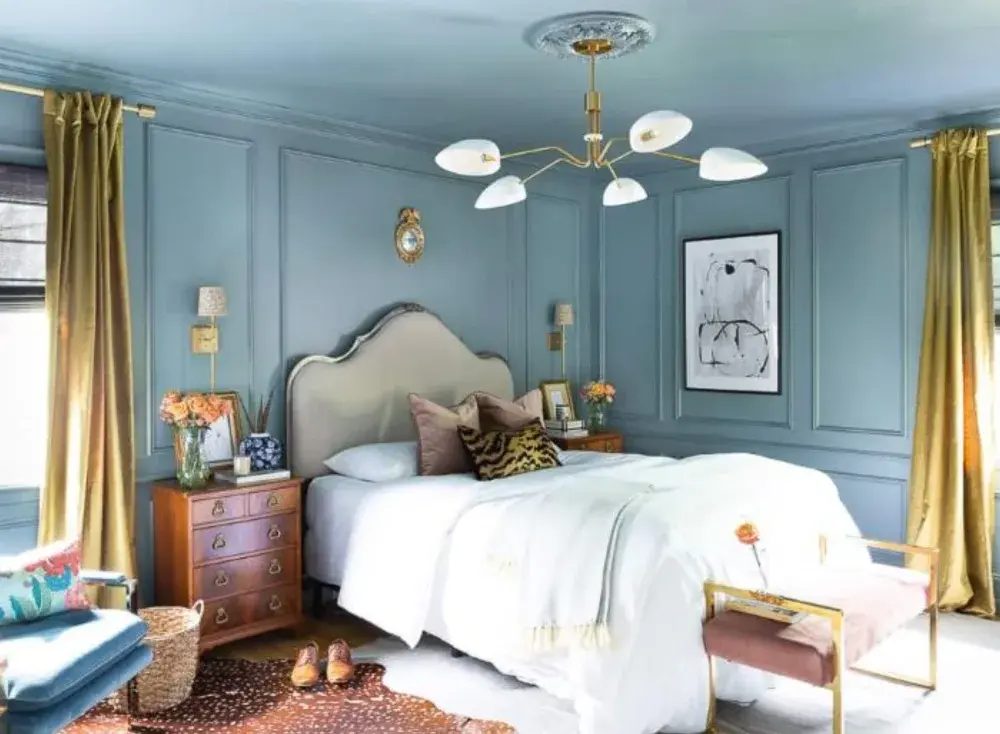 For Blog Only - Alisa Bovino - Blue Panel Bedroom