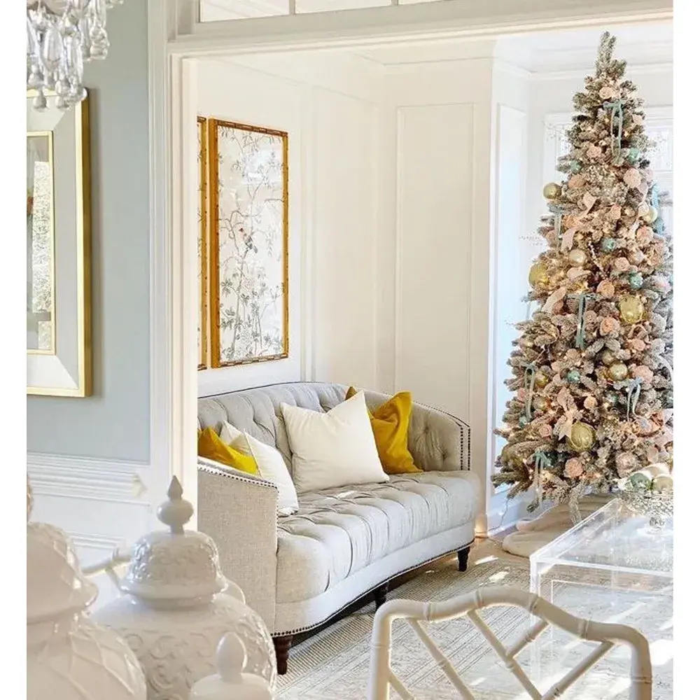 For Blog Only - White Living Room with Christmas Tree