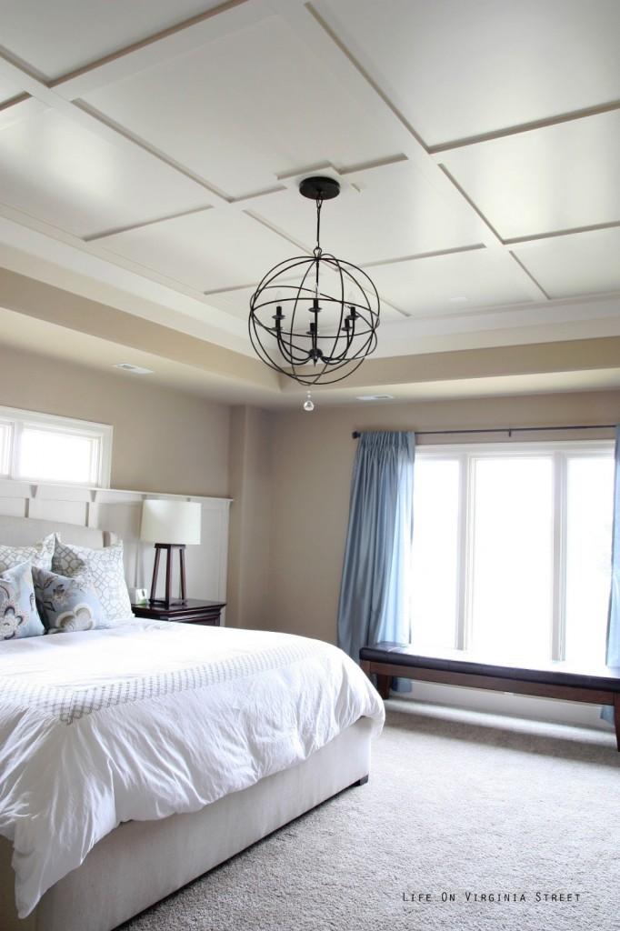 White coffered Ceiling
